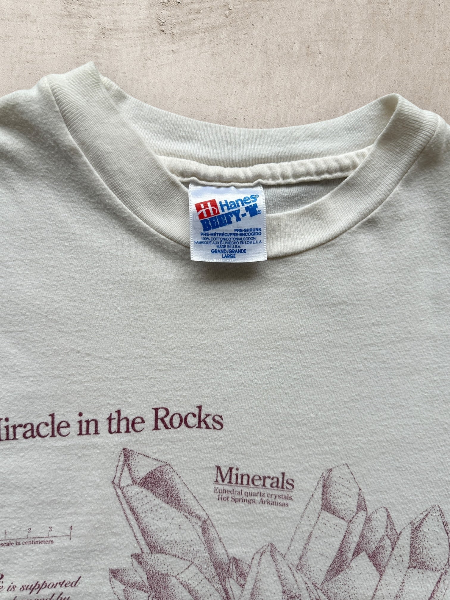 90s Earth Minerals Graphic T-Shirt - Large