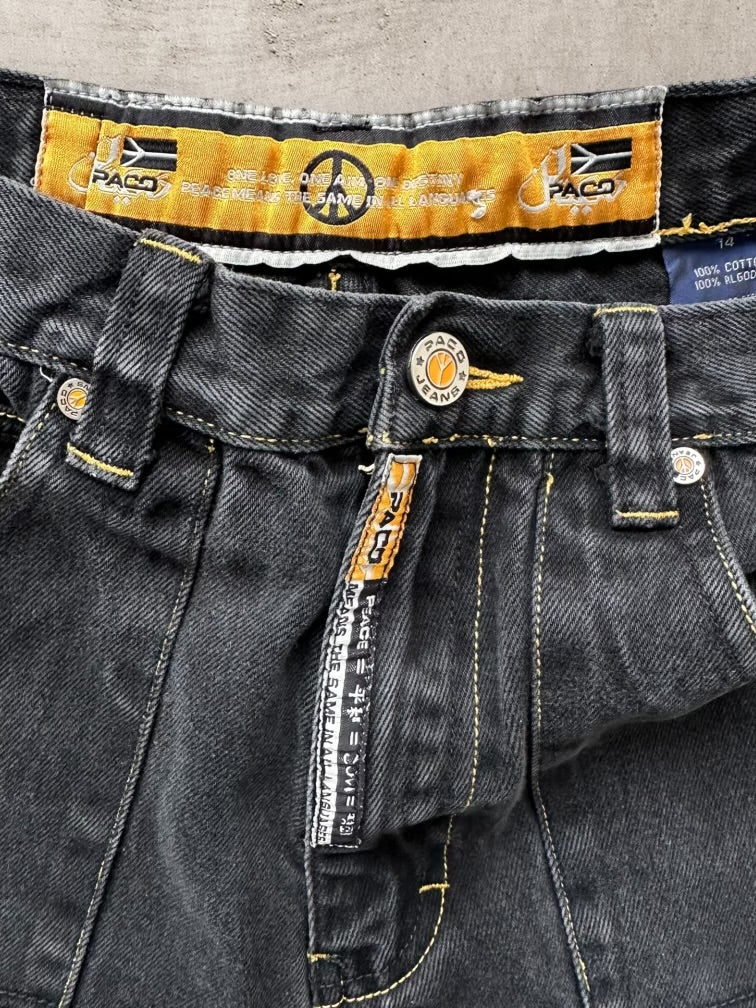 00s Paco Black Denim Jeans - 26x26