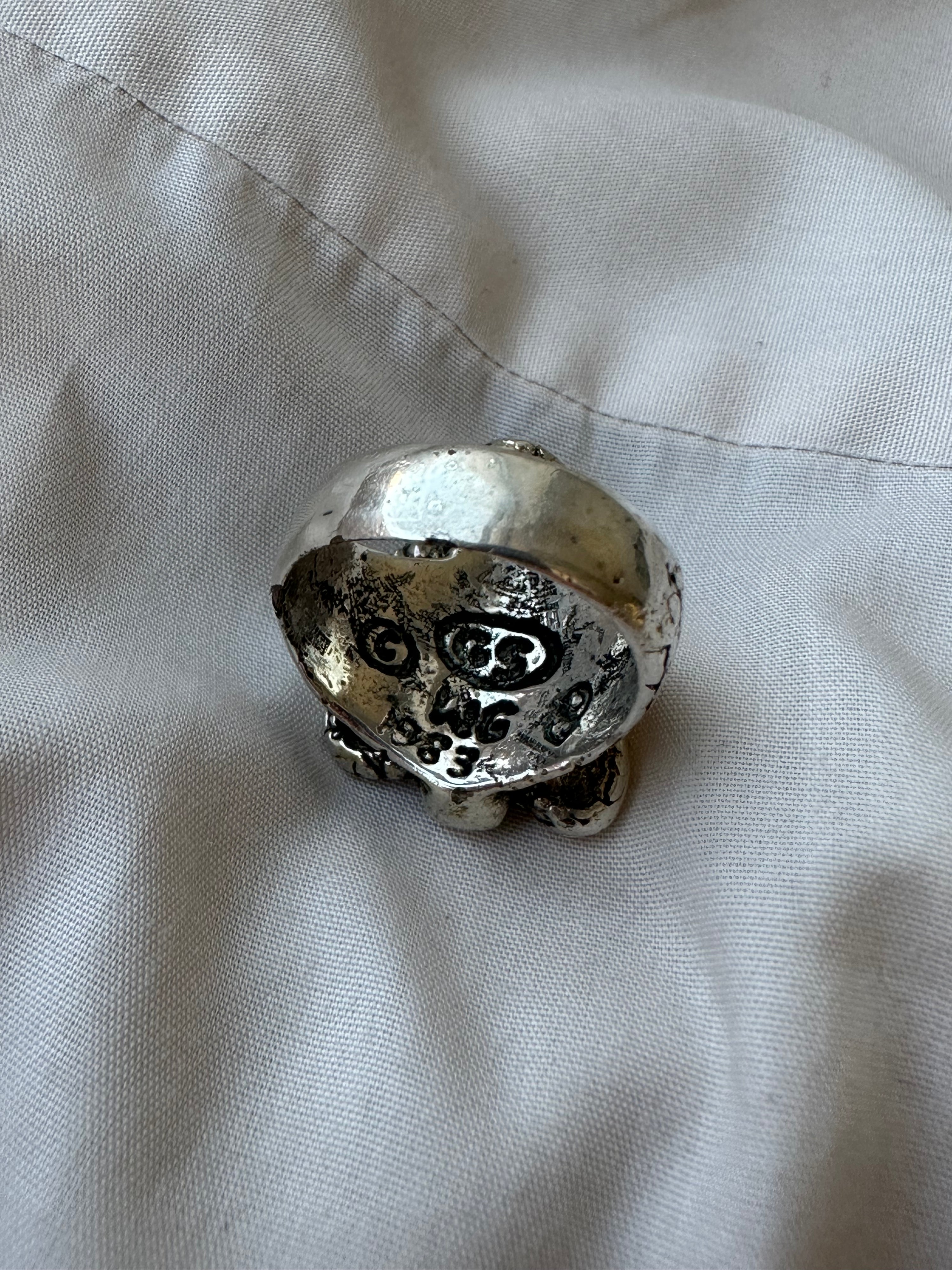 1983 G&S Skull and Snake Ring Size 8