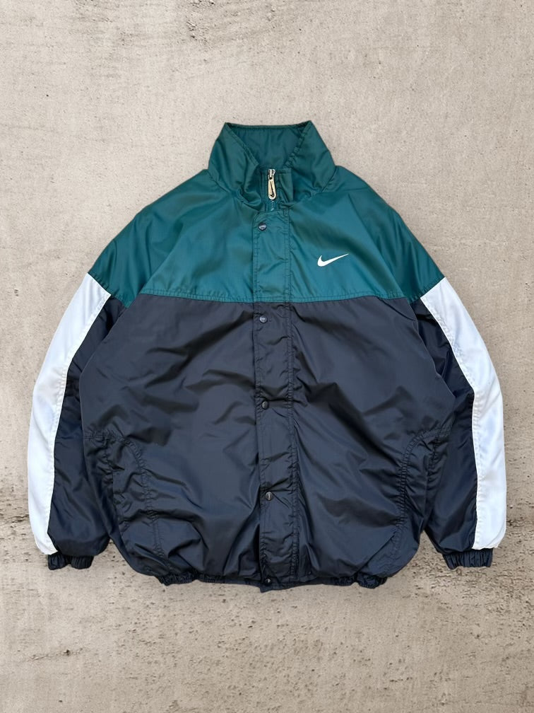 90s Nike Full Zip Color Block Jacket - XL