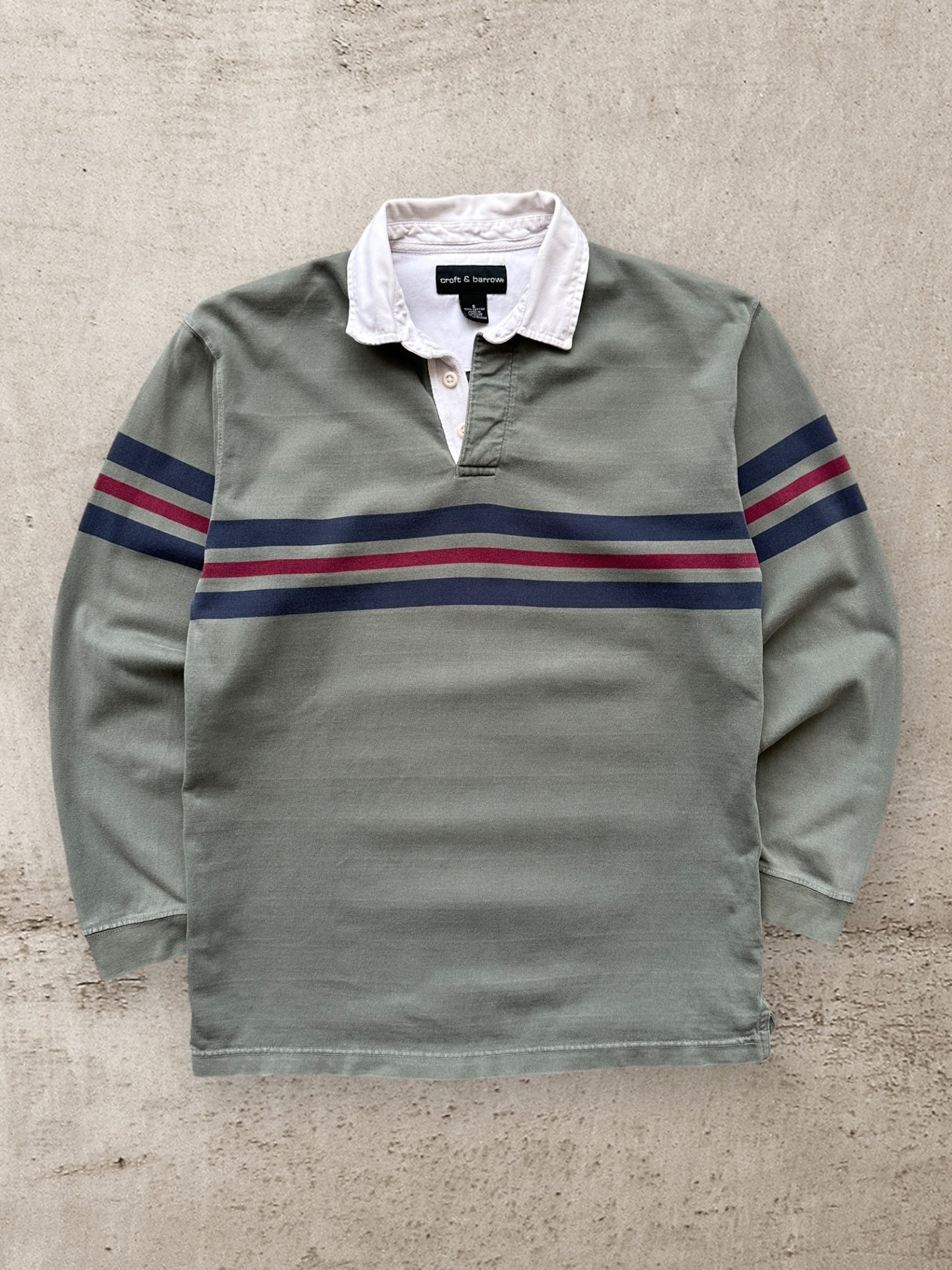00s Croft & Barrow Striped Polo Shirt - Large
