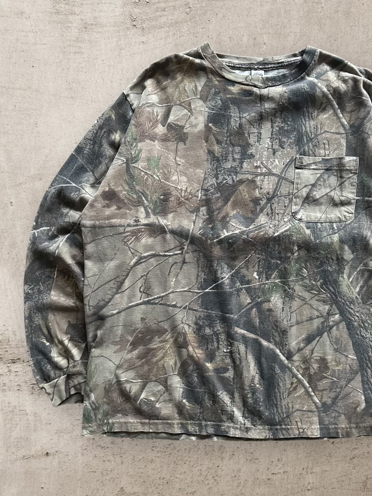 00s Liberty Real Tree Camouflage Long Sleeve T-Shirt - XXL