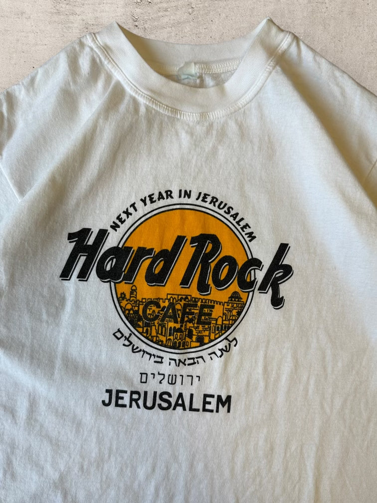 90s Hard Rock Jerusalem Graphic T-Shirt - Large