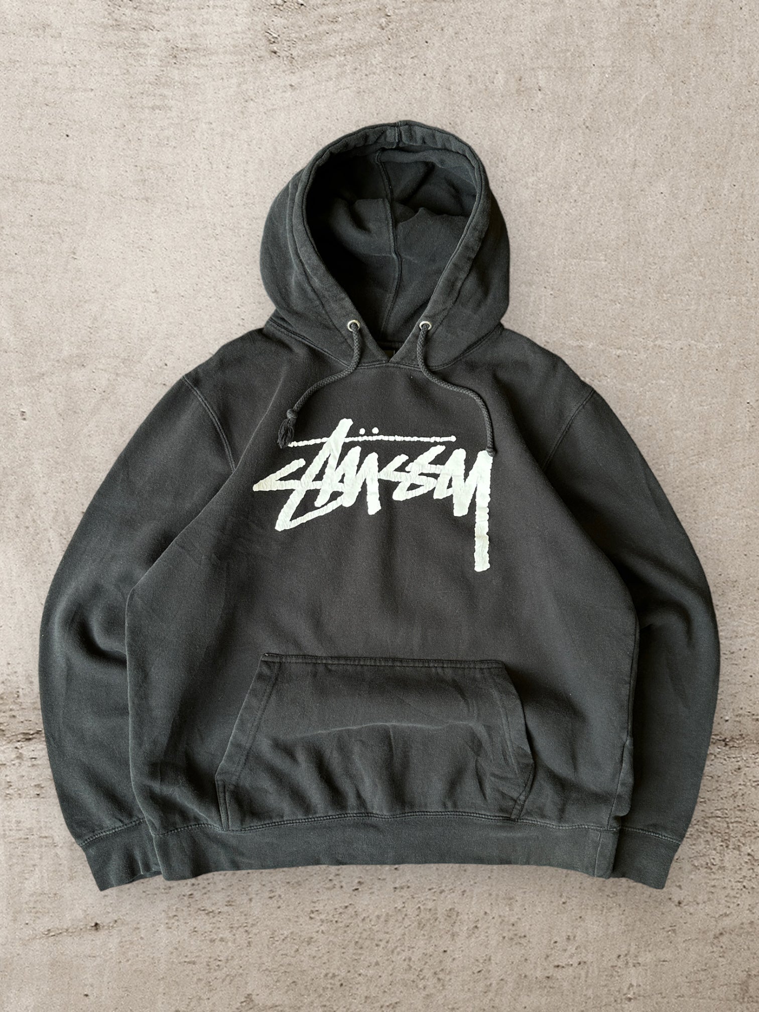 00s Stussy Spell Out Hoodie - Large