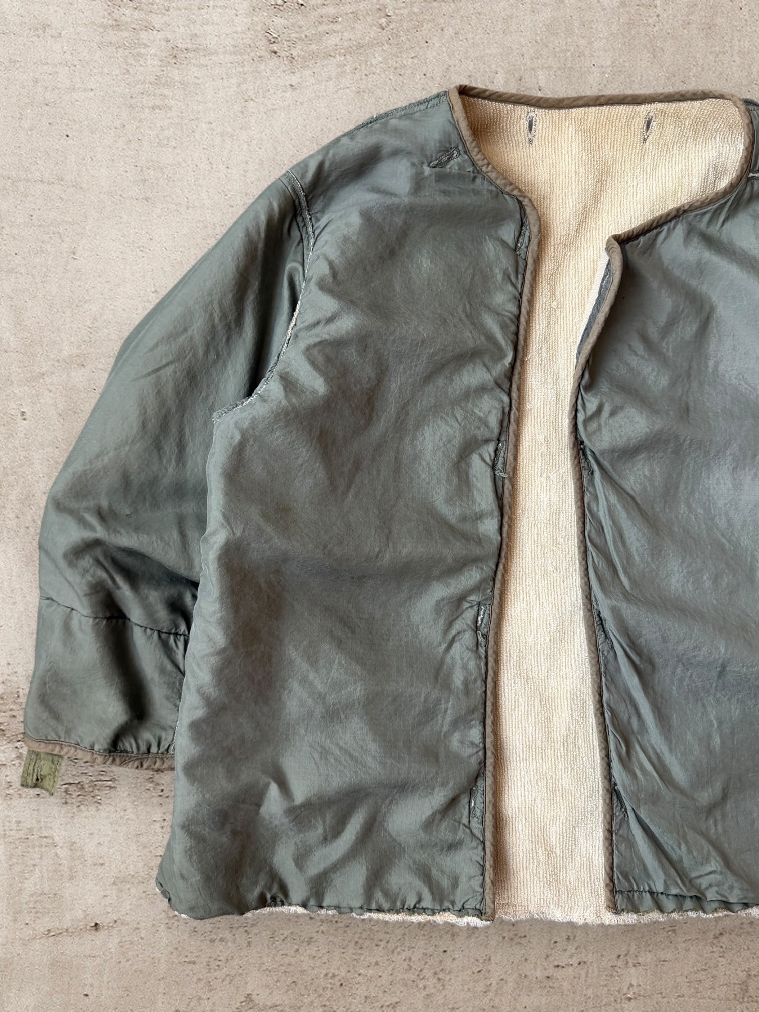 70s Military Sherpa Lined Liner Jacket - XXL