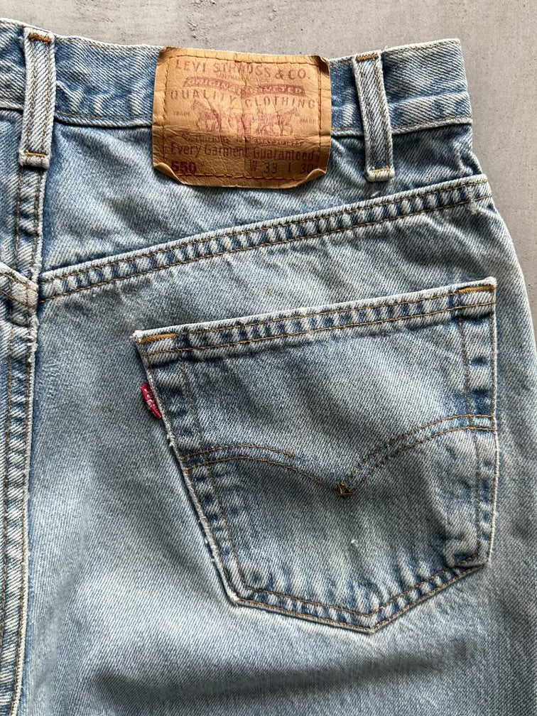 90s Levi’s 550 Denim Jeans - 33x28