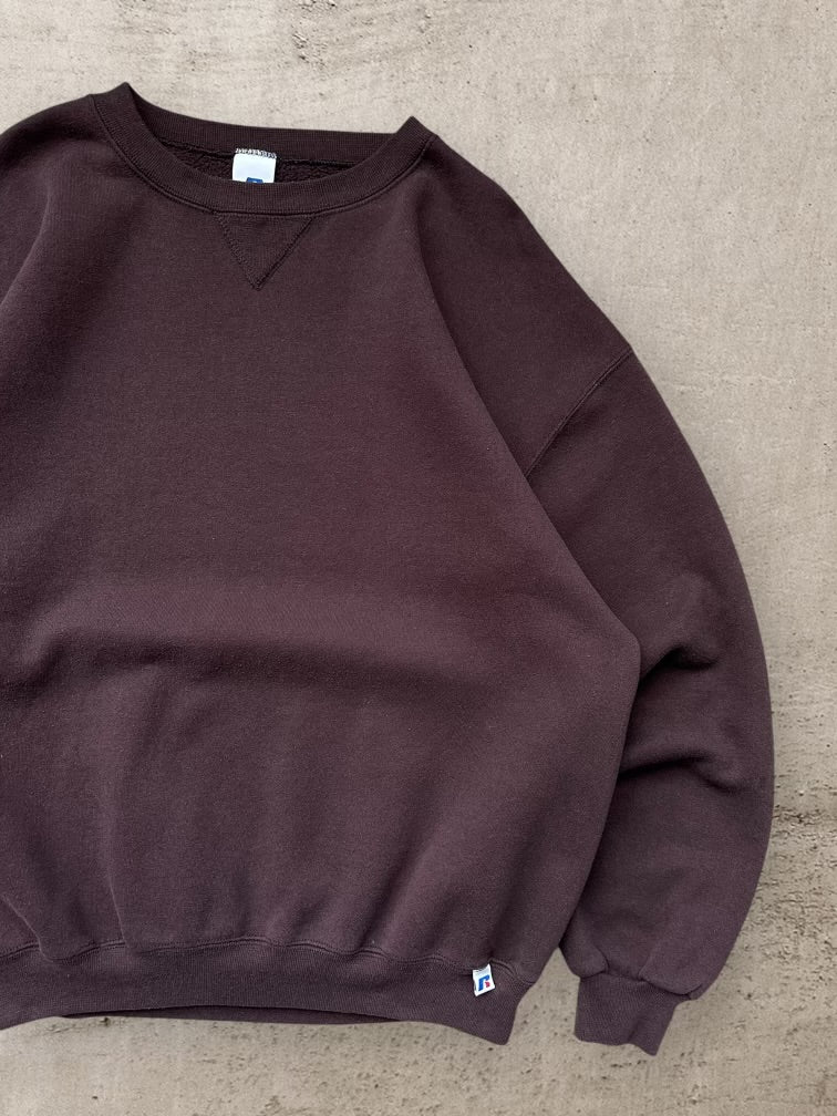 00s Russell Athletic Brown Crewneck - XL