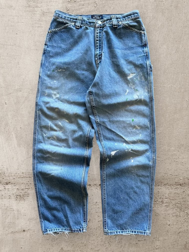 00s Sonoma Paint Splatter Denim Carpenter Jeans - 33x30