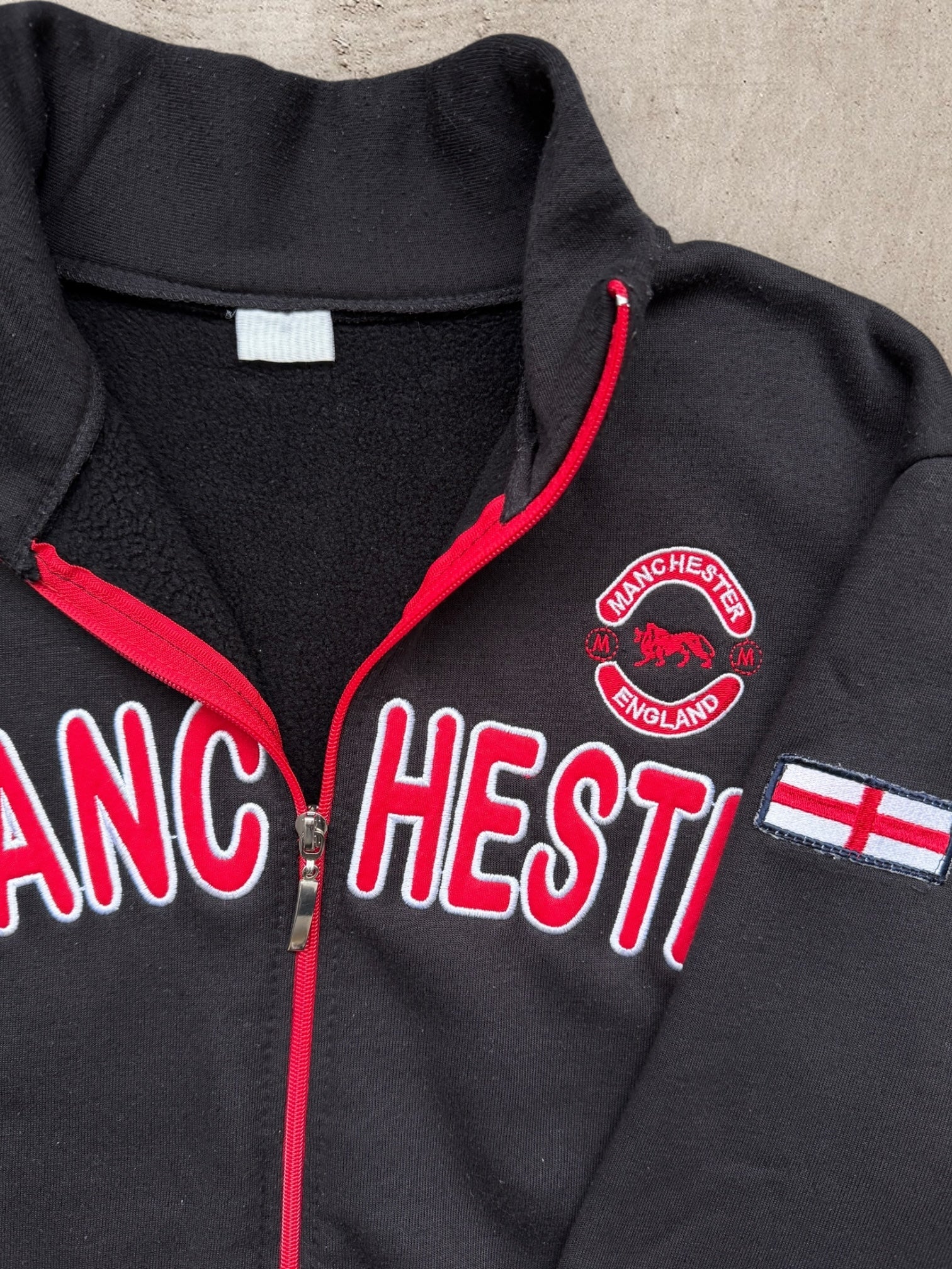 00s Manchester England Full Zip Sweatshirt - Medium