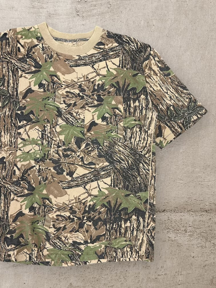 90s Real Tree Camouflage T-Shirt - XL