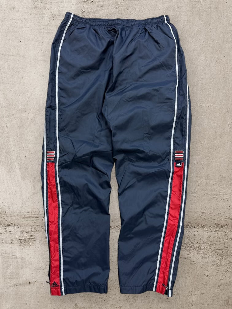00s Adidas Striped Nylon Pants - Large