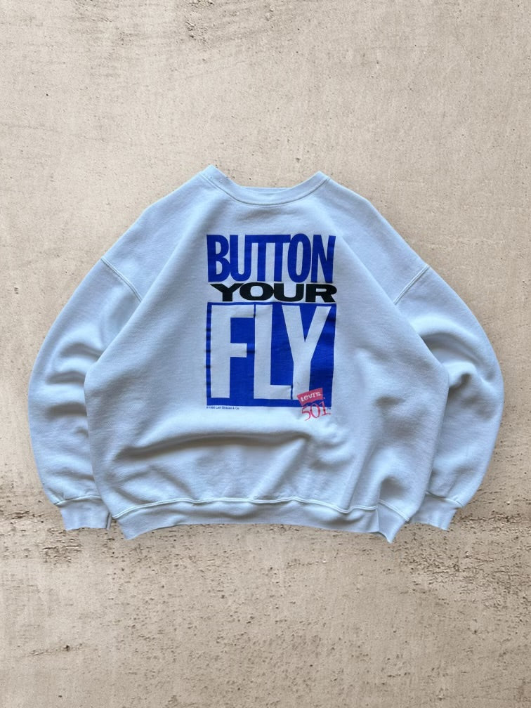 90s Levi’s Button Your Fly Graphic Crewneck