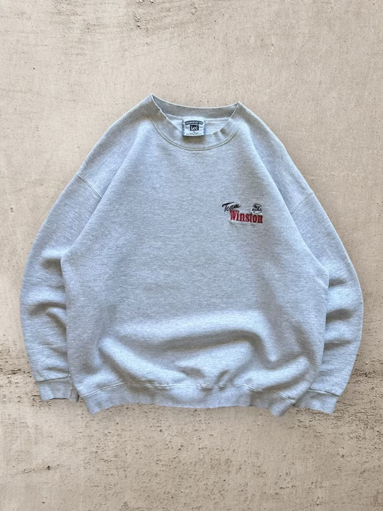 90s Team Winston Embrodiered Crewneck - Large