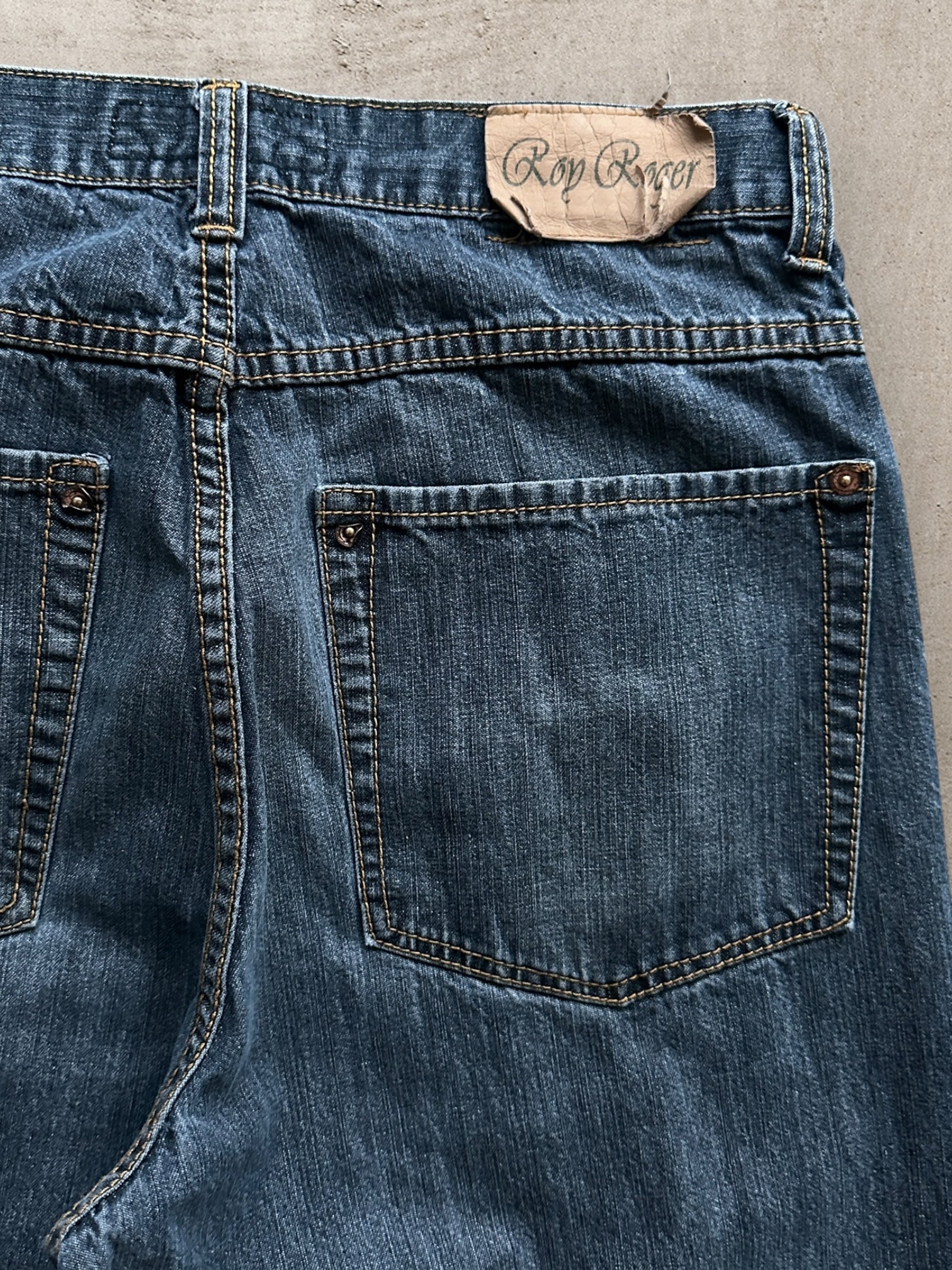 00s Rop Roger Baggy Denim Jeans - 32