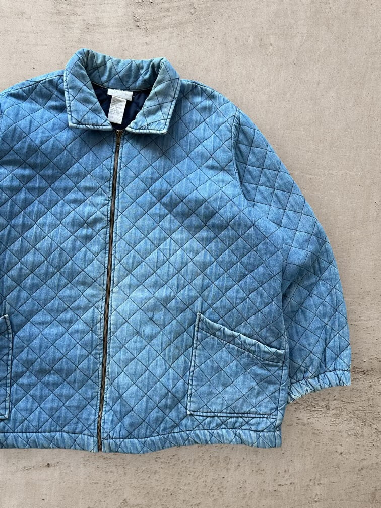 00s Quilted Chore Zip Up Jacket - 2XL