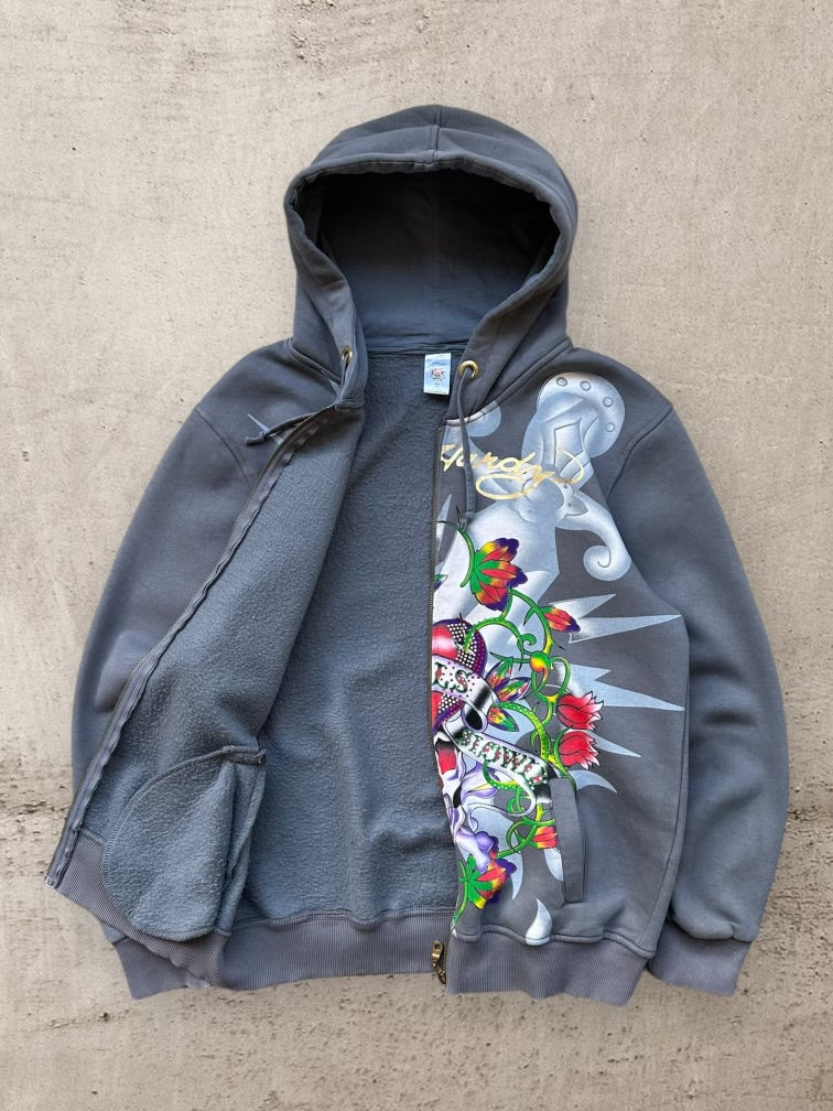 00s Ed Hardy Love Kills Slowly Graphic Hoodie - Medium