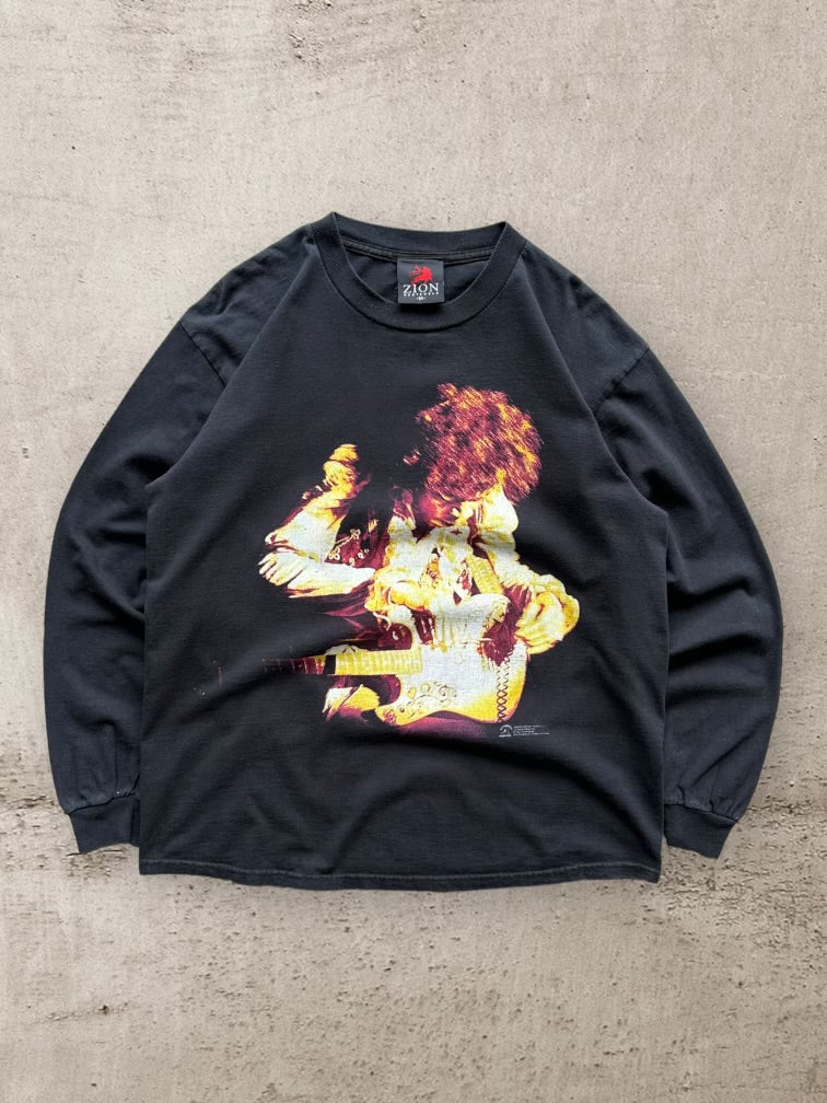 00s Jimi Hendrix Graphic Long Sleeve T-Shirt - Medium