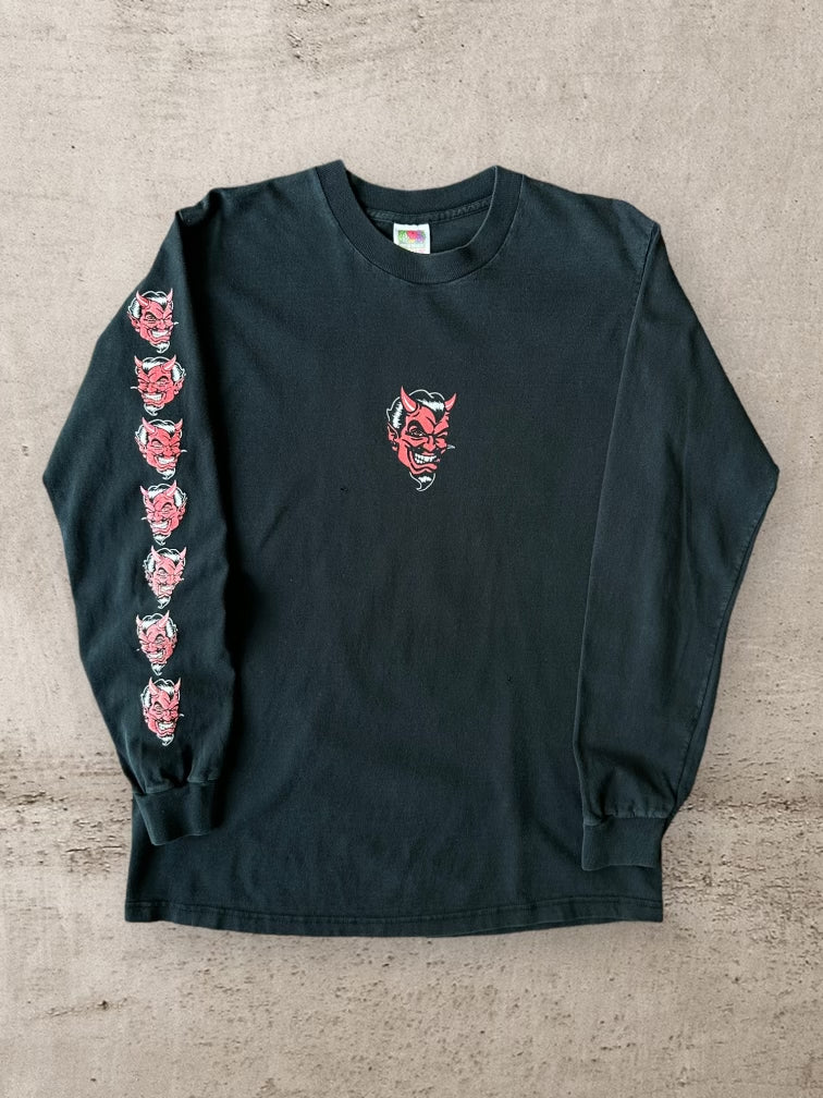 90s Fashion Victim Devil Long Sleeve T-Shirt - Medium