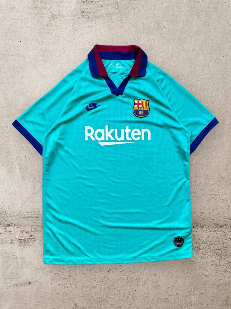 00s Nike Barcelona Soccer Jersey - XL