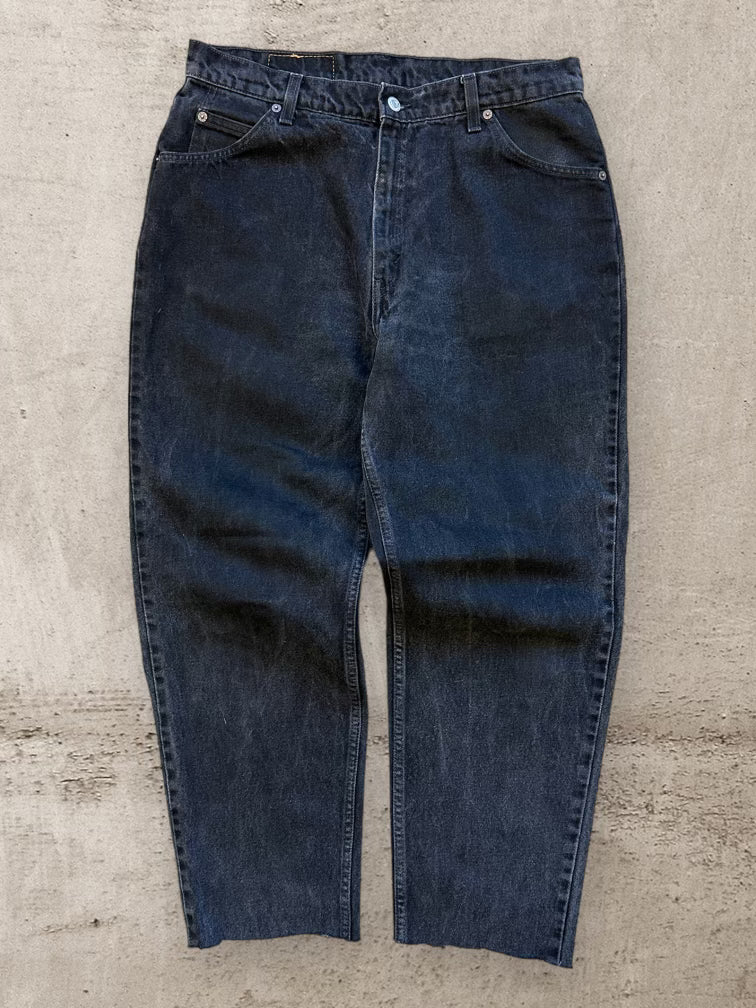 90s Levi’s 921 Orange Tab Black Denim Jeans - 34x27