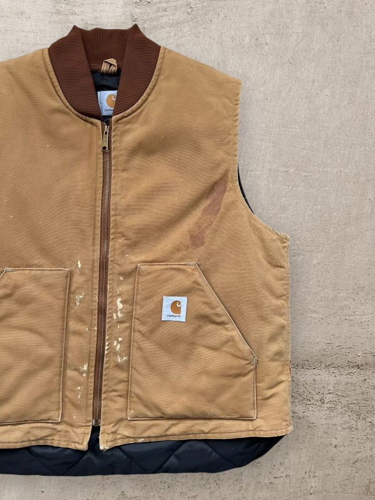 90s Carhartt Quilt Lined Vest - XL