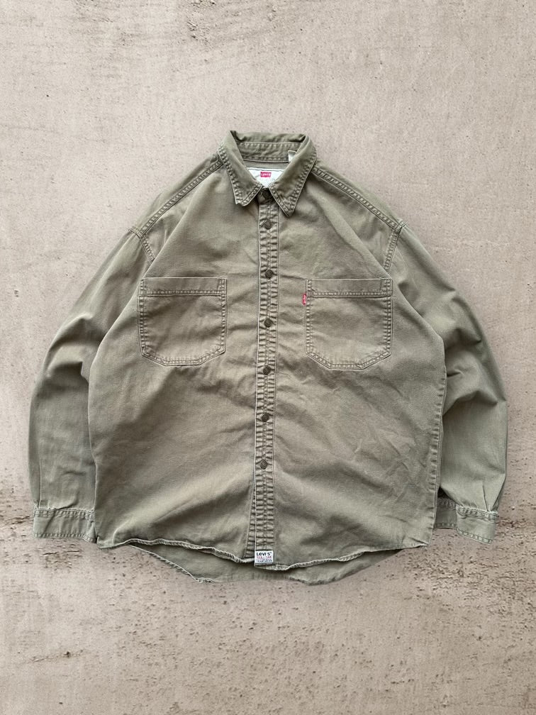 00s Levi’s Brown Button Up Shirt - XL
