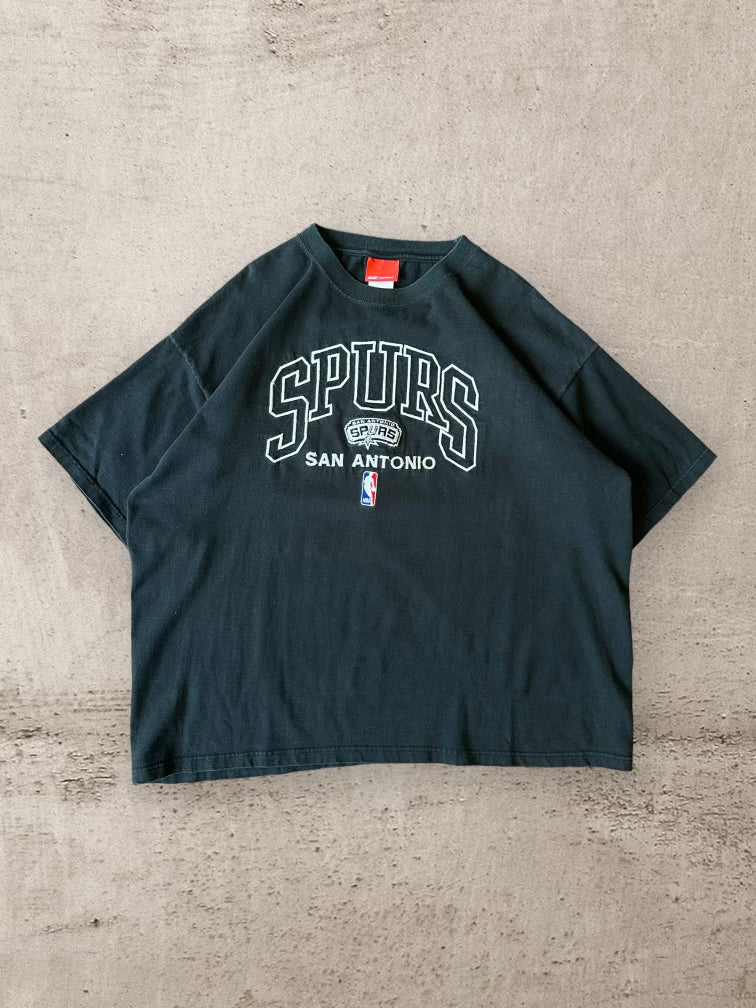 00s NBA San Antonio Spurs Embroidered T-Shirt - XL