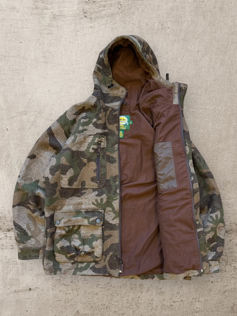 00s Cabelas Camouflage Hooded Cargo Jacket - XL