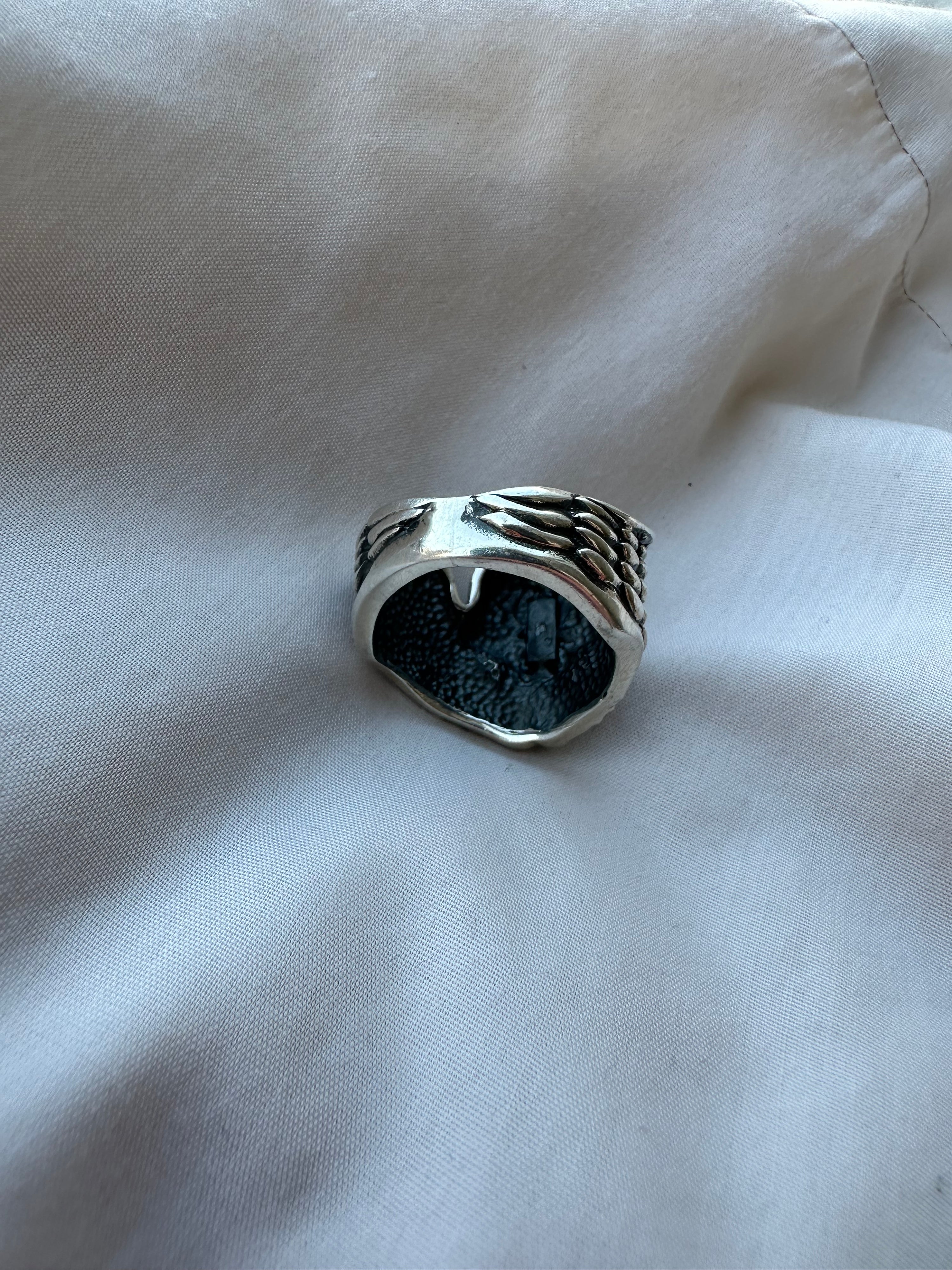 1980s Skill & Wings Ring Size 10