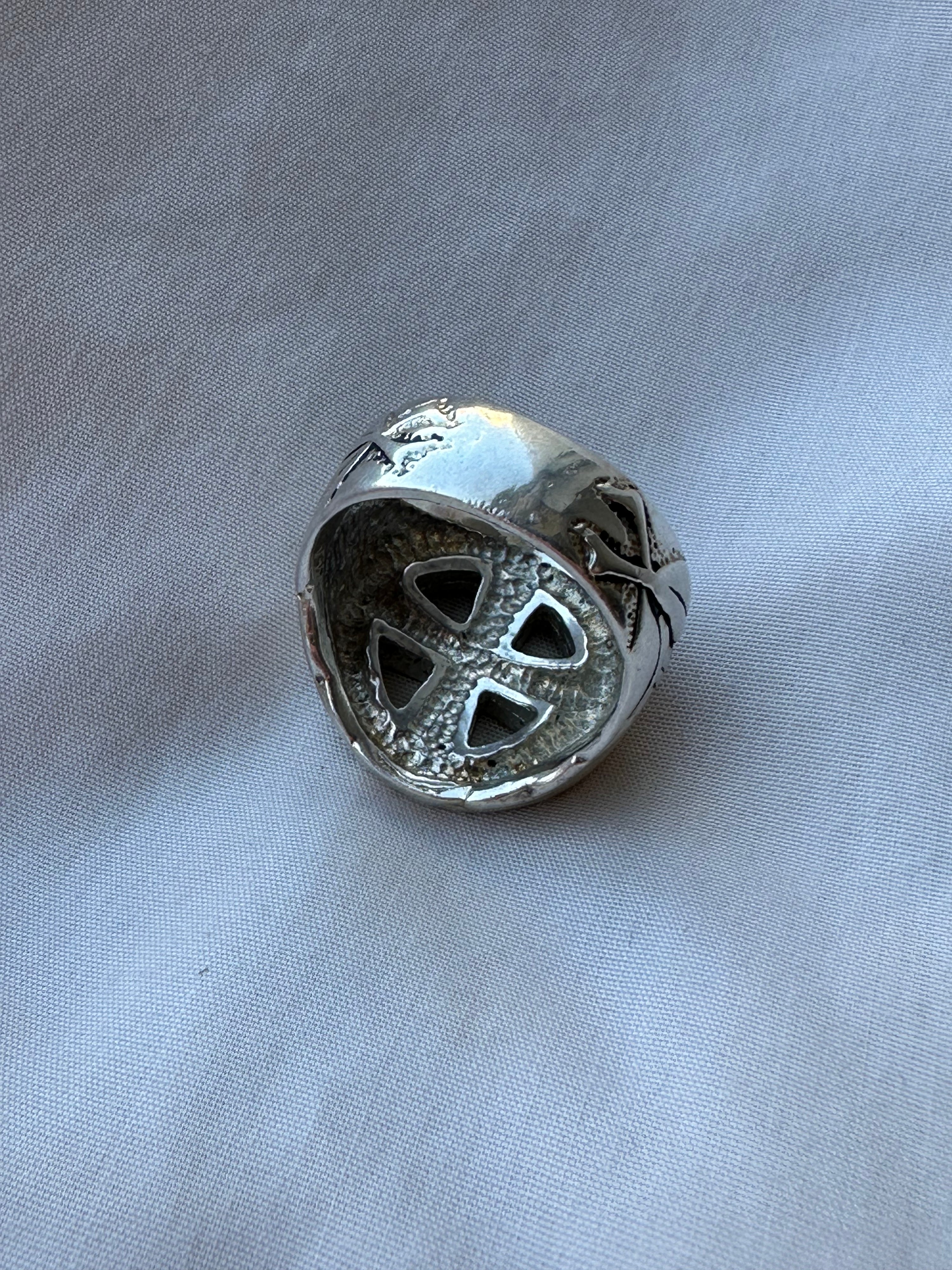 2000 G&S Iron Cross Biker Ring Size 10.5