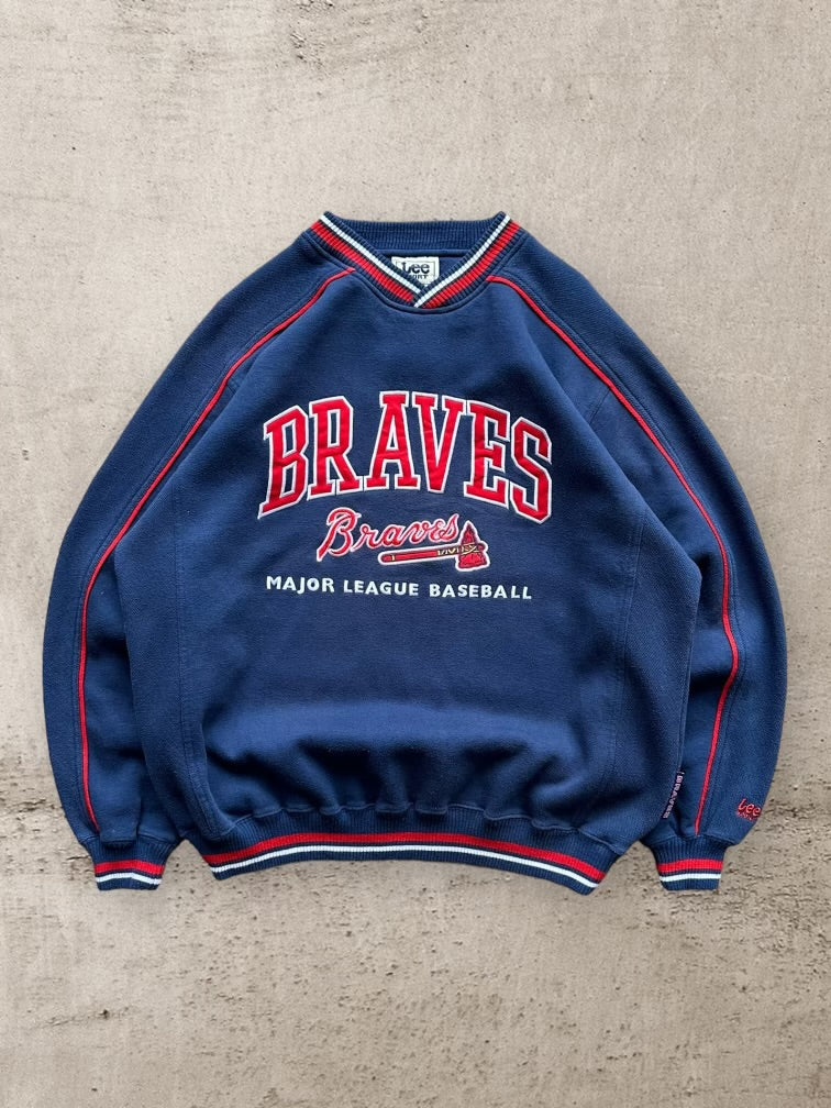 90s Lee Atlanta Braves Crewneck - XL