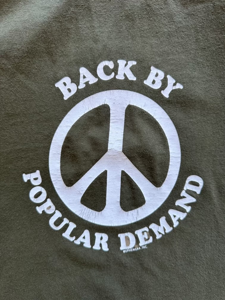 00s Back By Popular Demand Peace Sign Graphic T-Shirt - Large