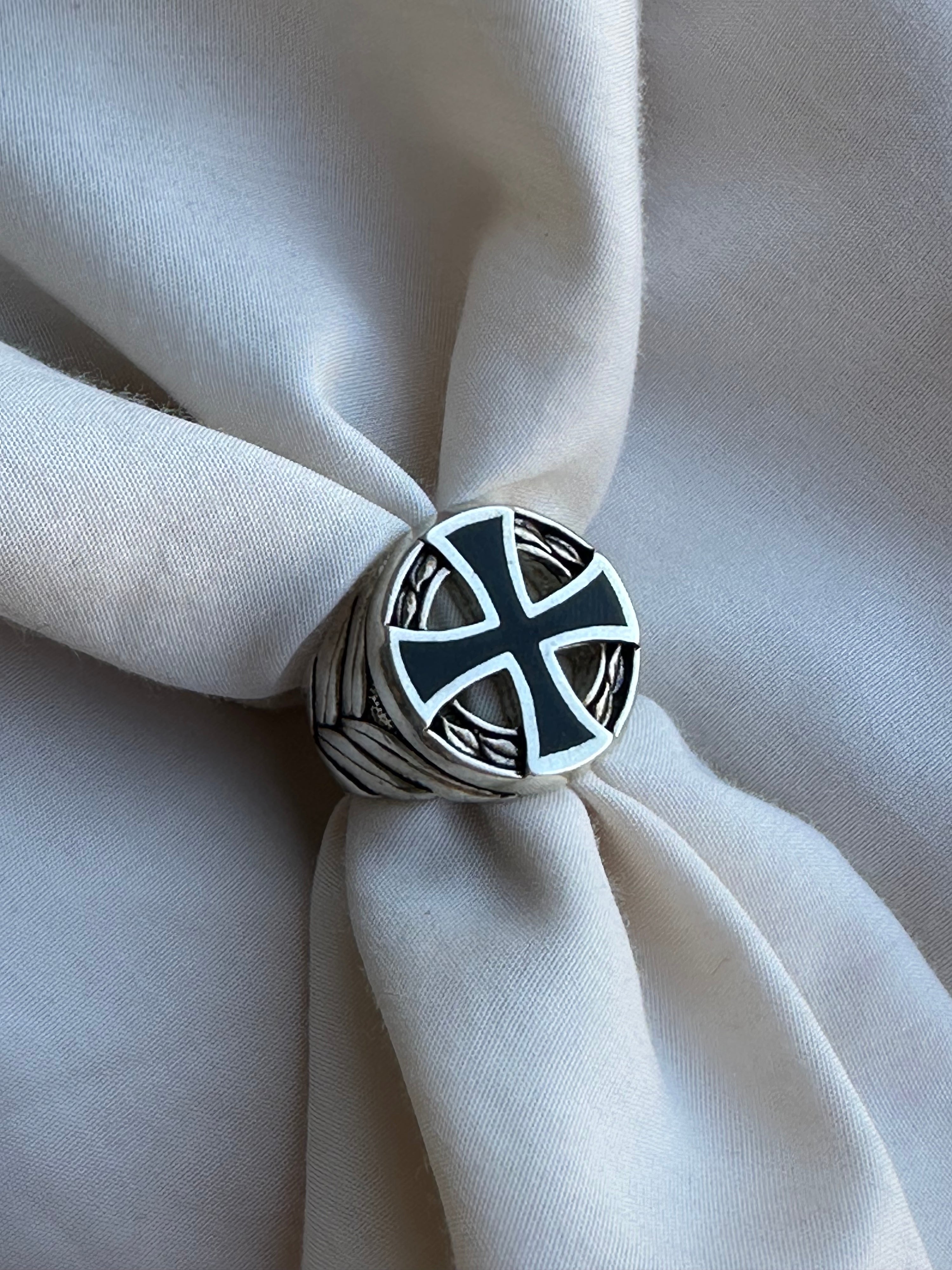 2000 G&S Iron Cross Biker Ring Size 10.5