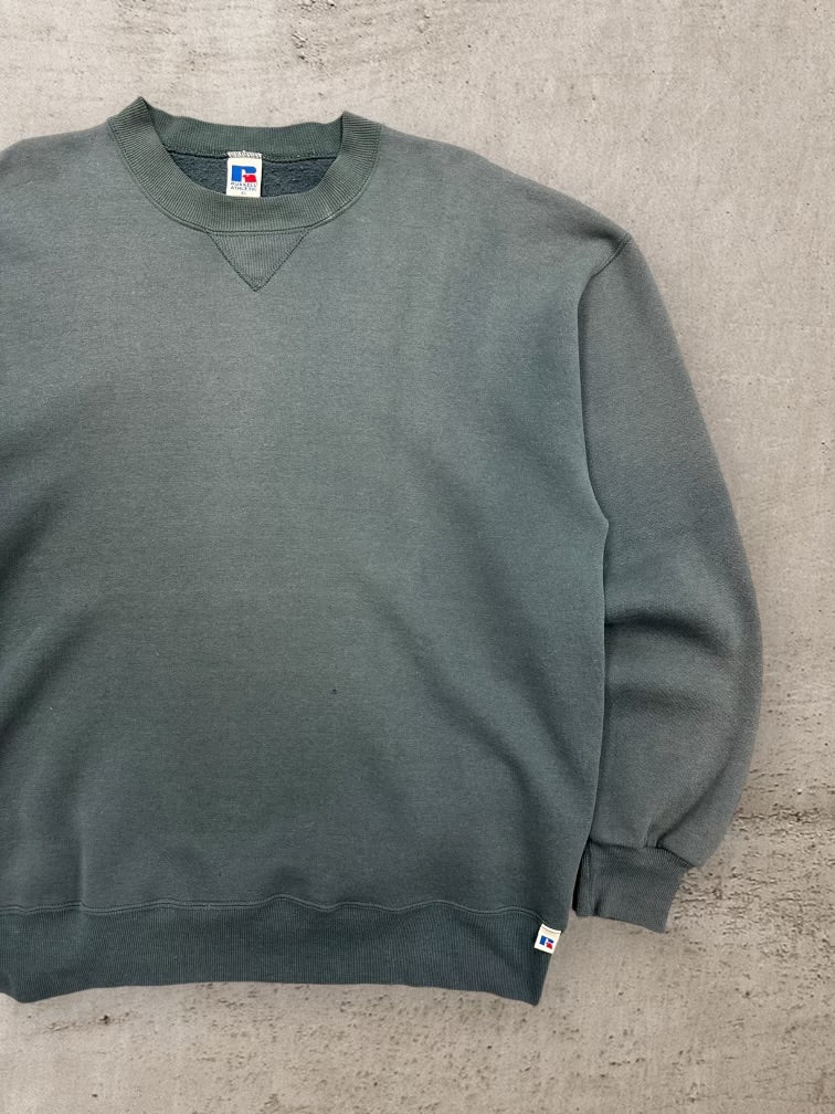 90s Russell Athletic Faded Crewneck - XL