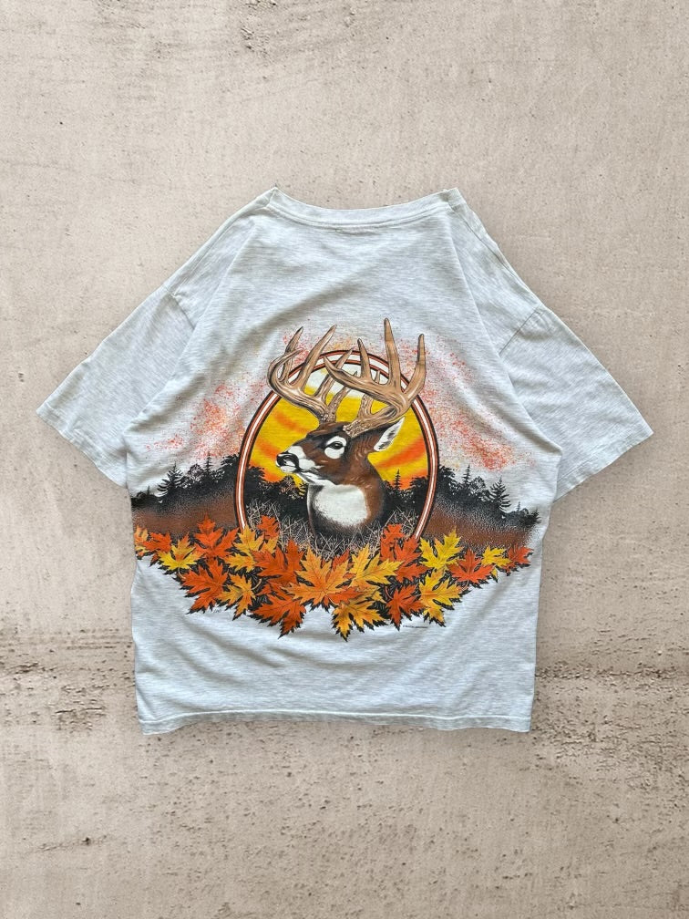 90s Buck Wrap Around Graphic T-Shirt - XL