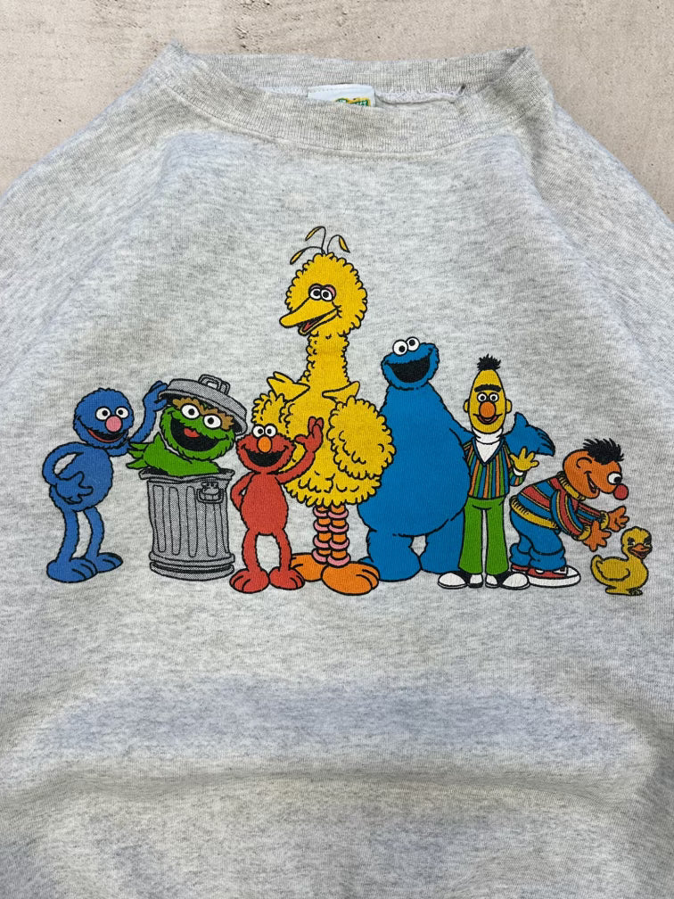 90s Sesame Street Characters Graphic Crewneck - Large