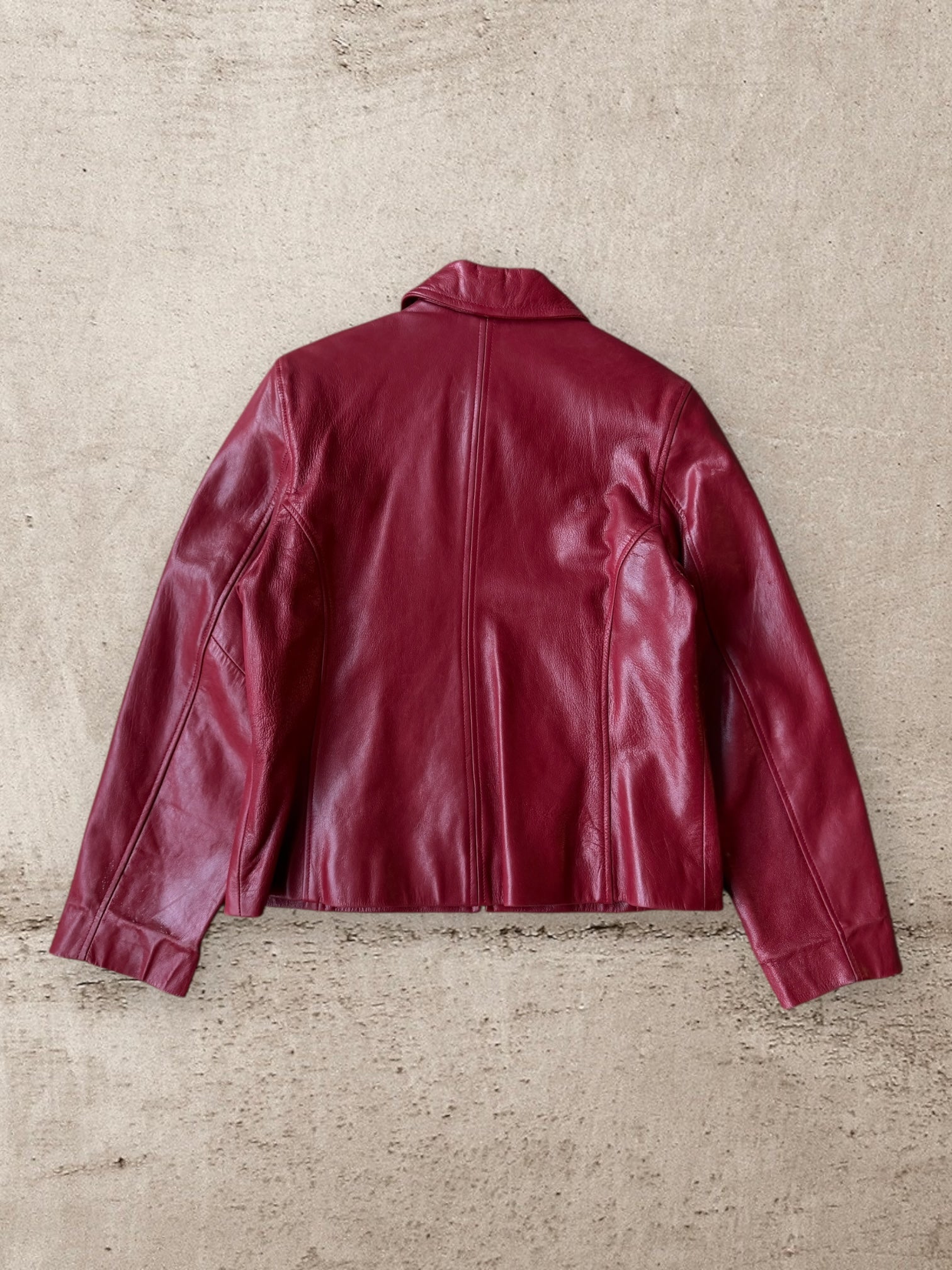 90s American Cross Roads Leather Jacket - Medium