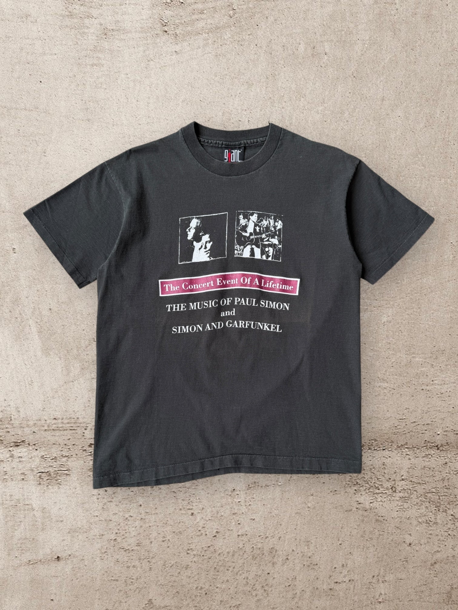 90s Paul Simon and Garfunkel Band Graphic T-Shirt - Medium