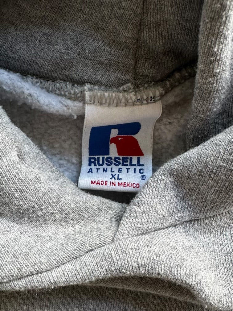 00s Russell Athletic Grey Hoodie - XL