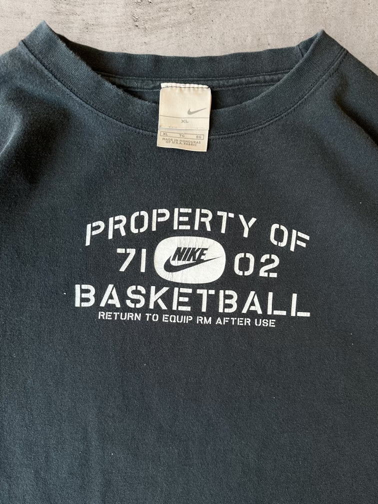 00s Nike Property Of Basketball Long Sleeve T-Shirt - XL