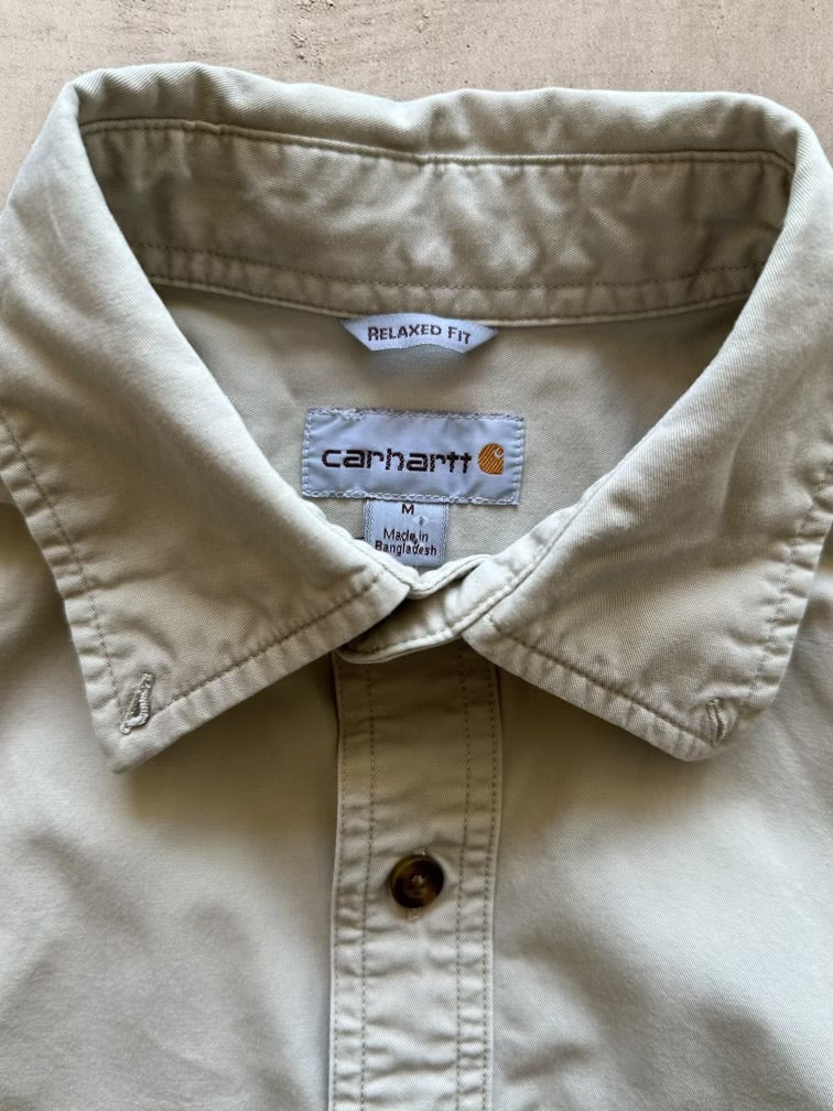 00s Carhartt Cropped Button Up Shirt - Medium