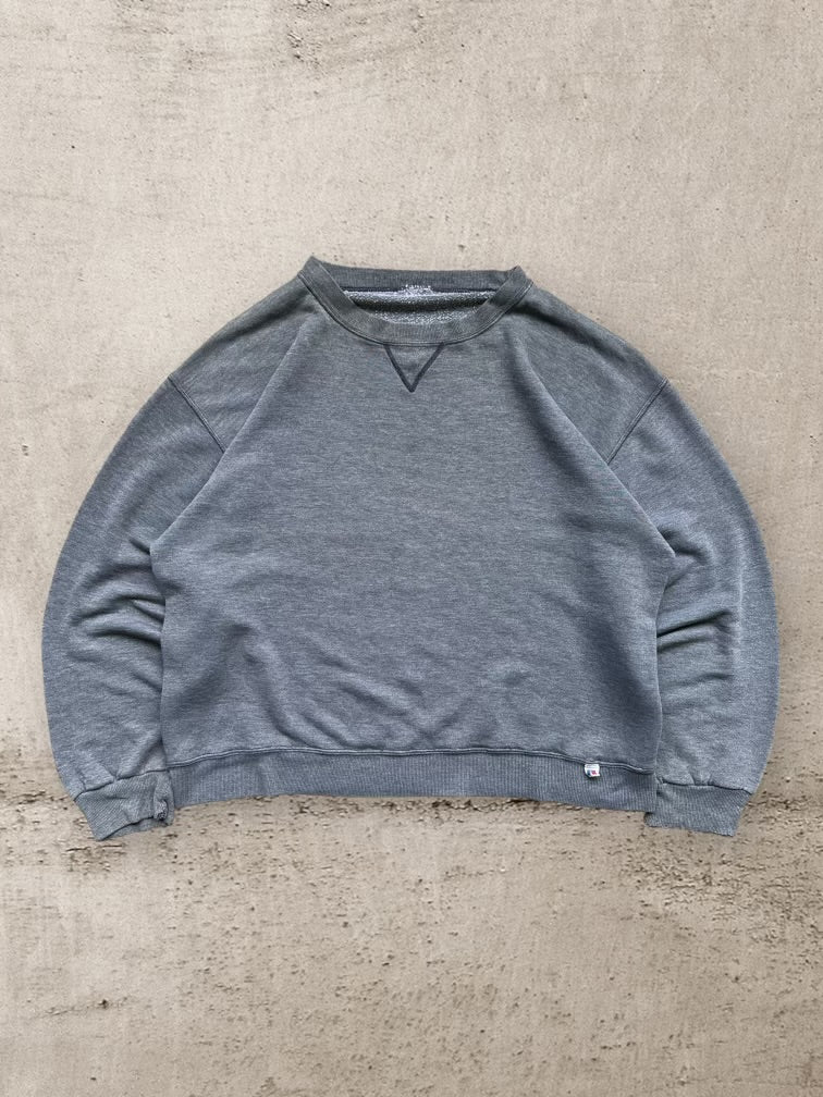 90s Russell Athletic Grey Crewneck - Large