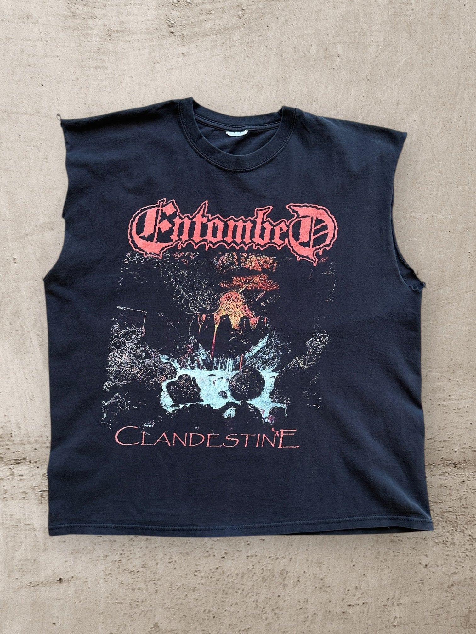 00s Entombed Clandestine Cut Off Shirt - Large – The Juncture