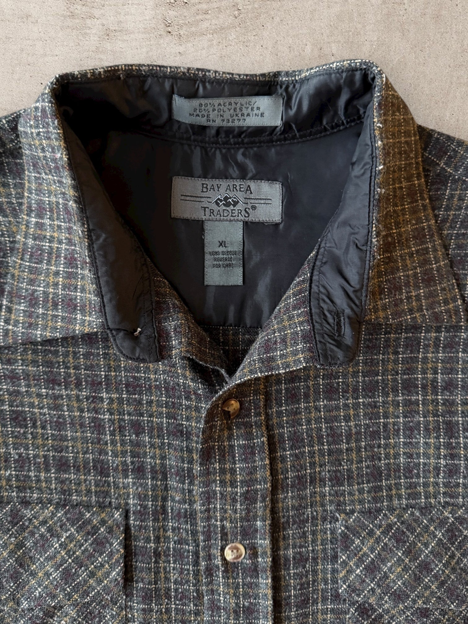 00s Bay Area Traders Plaid Flannel Shirt - XL