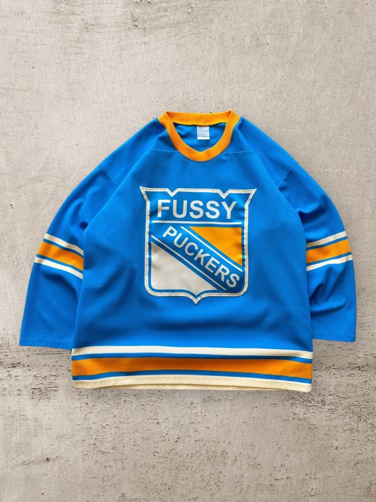 90s Fussy Puckers Hockey Jersey - XL