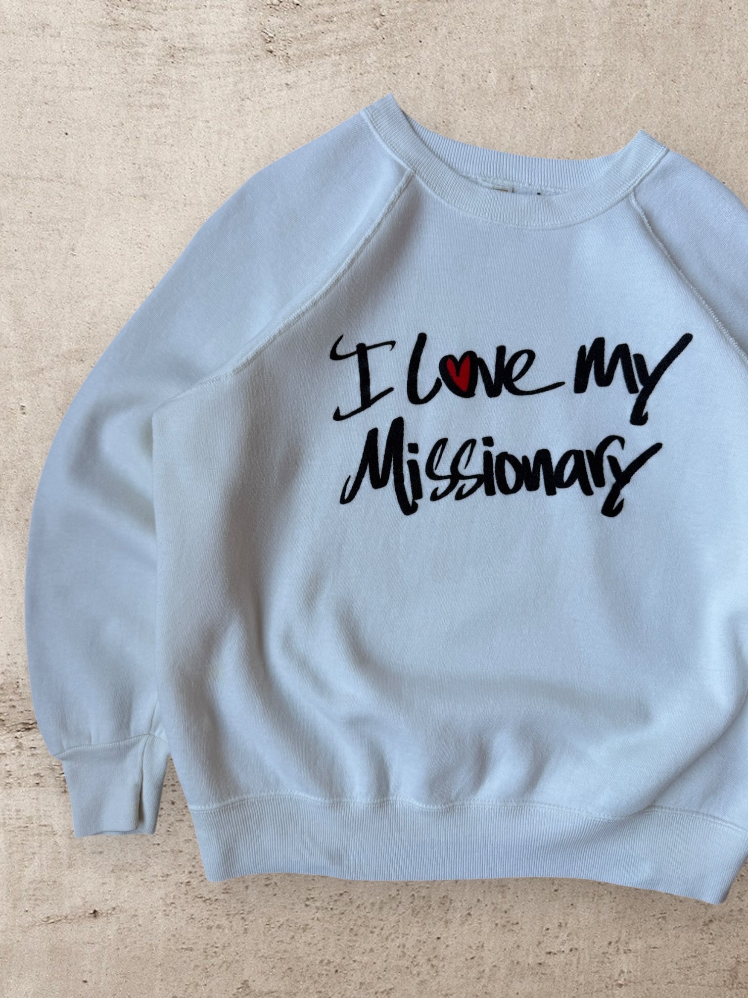 80s I Love My Missionary Crewneck - Medium