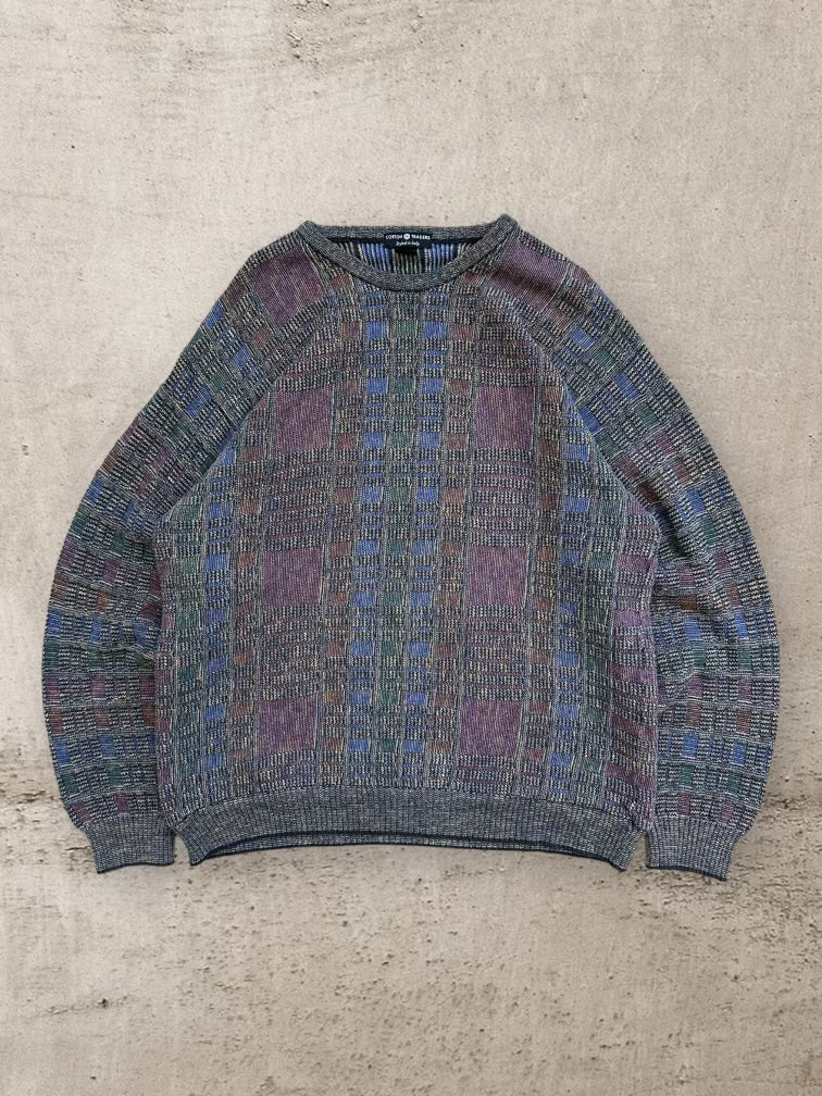 90s Cotton Traders Mulitcolor Knit Sweater - XL