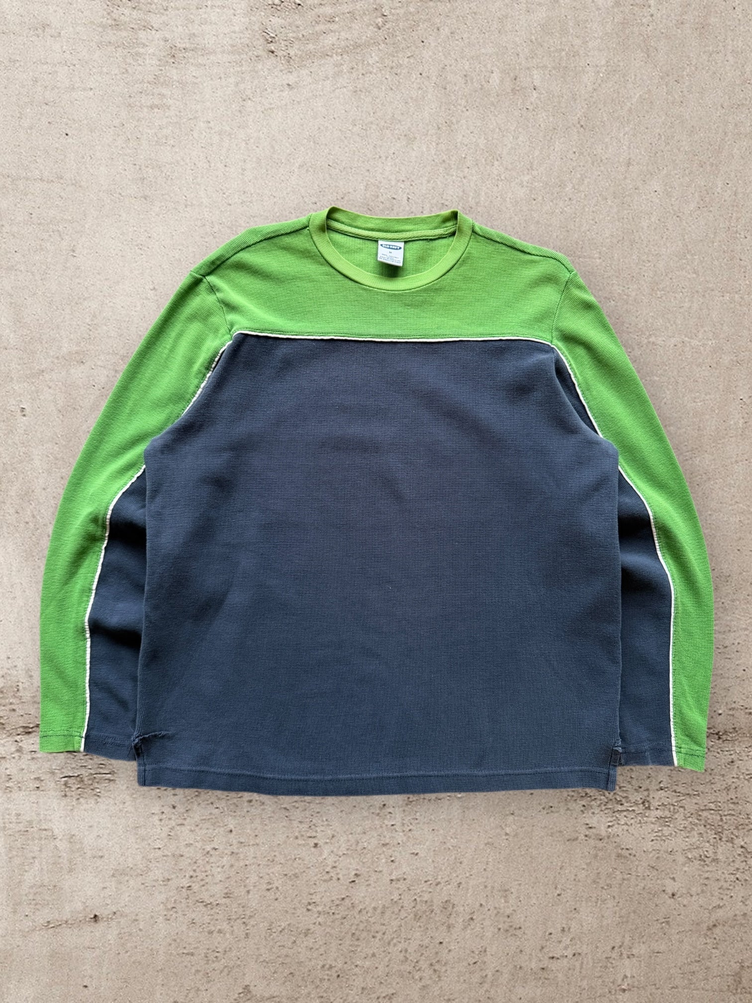 00s Old Navy Colorblock Knit Shirt - Medium