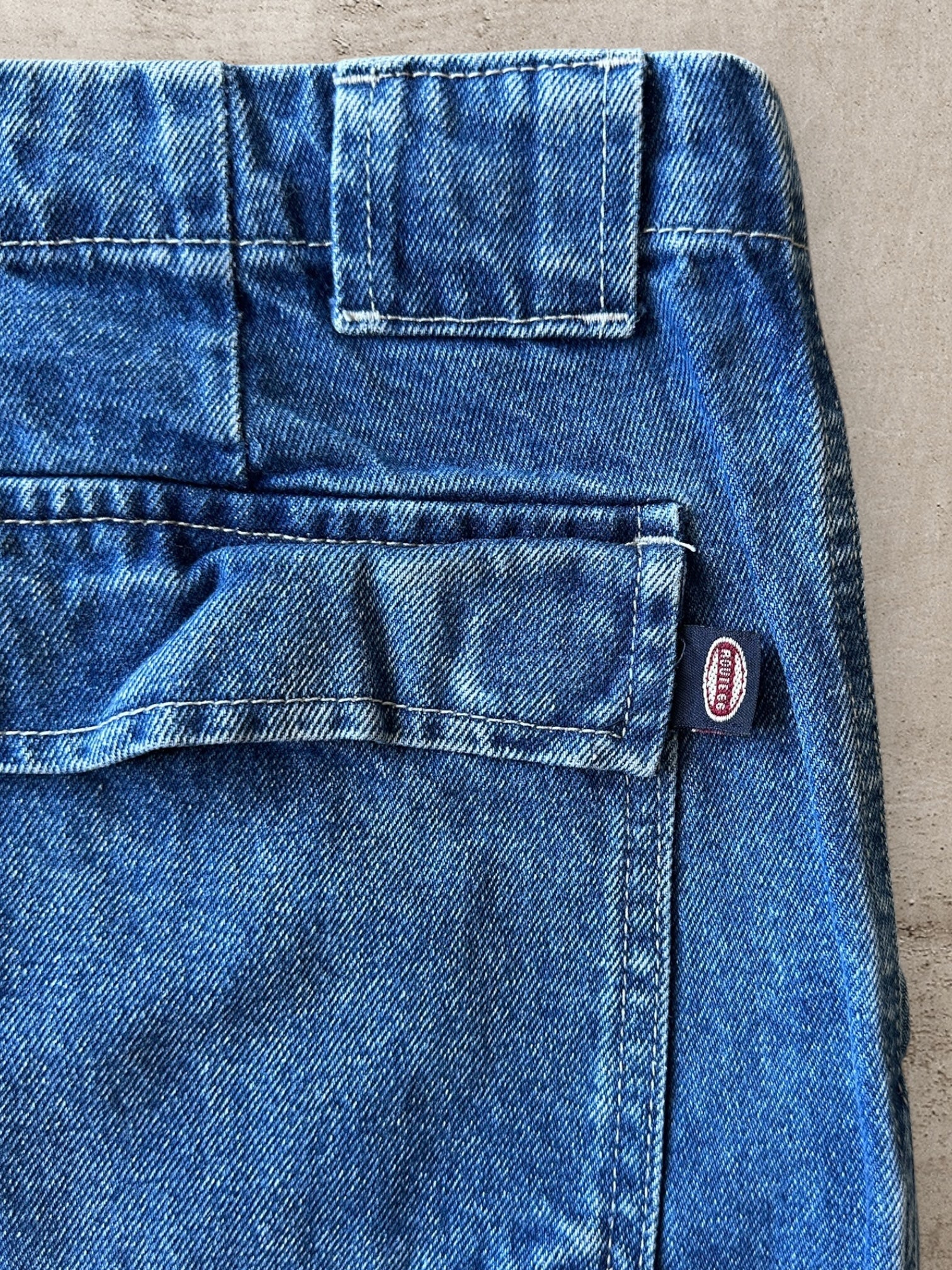 00s Route 66 Denim Fatigue Cargo Shorts - 35”