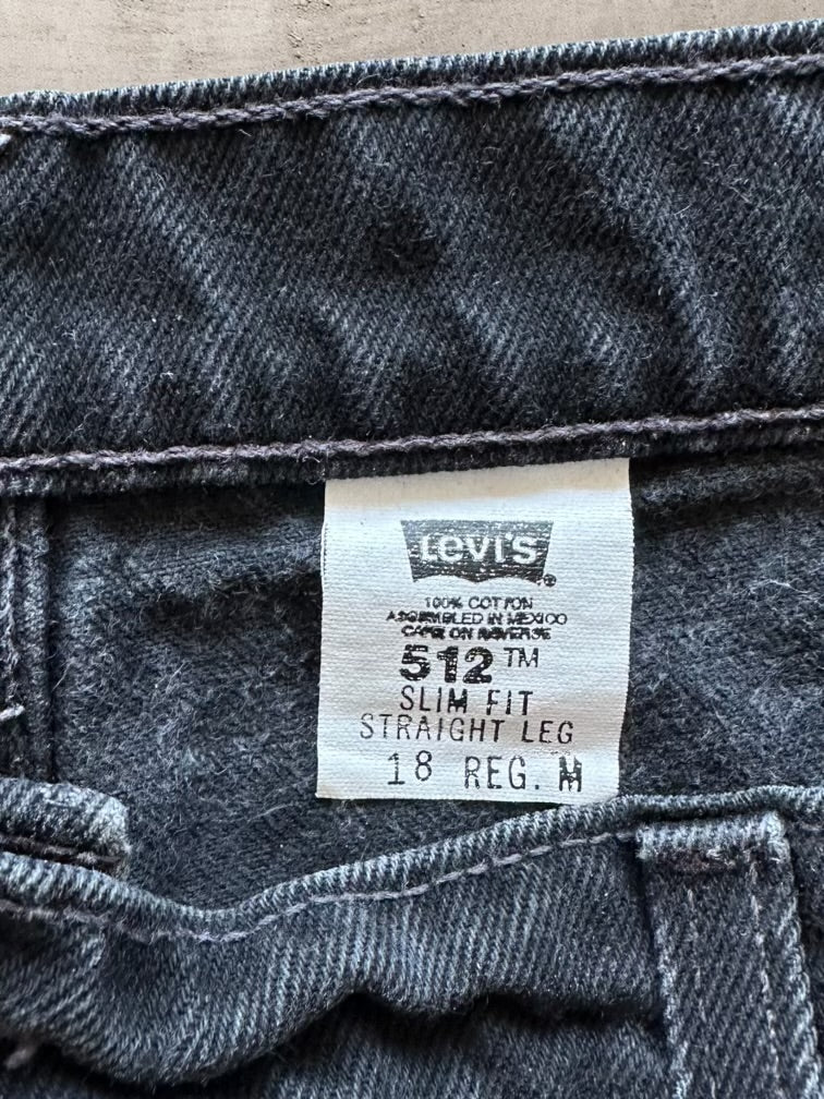 00s Levi’s 512 Black Denim Jeans - 35x30